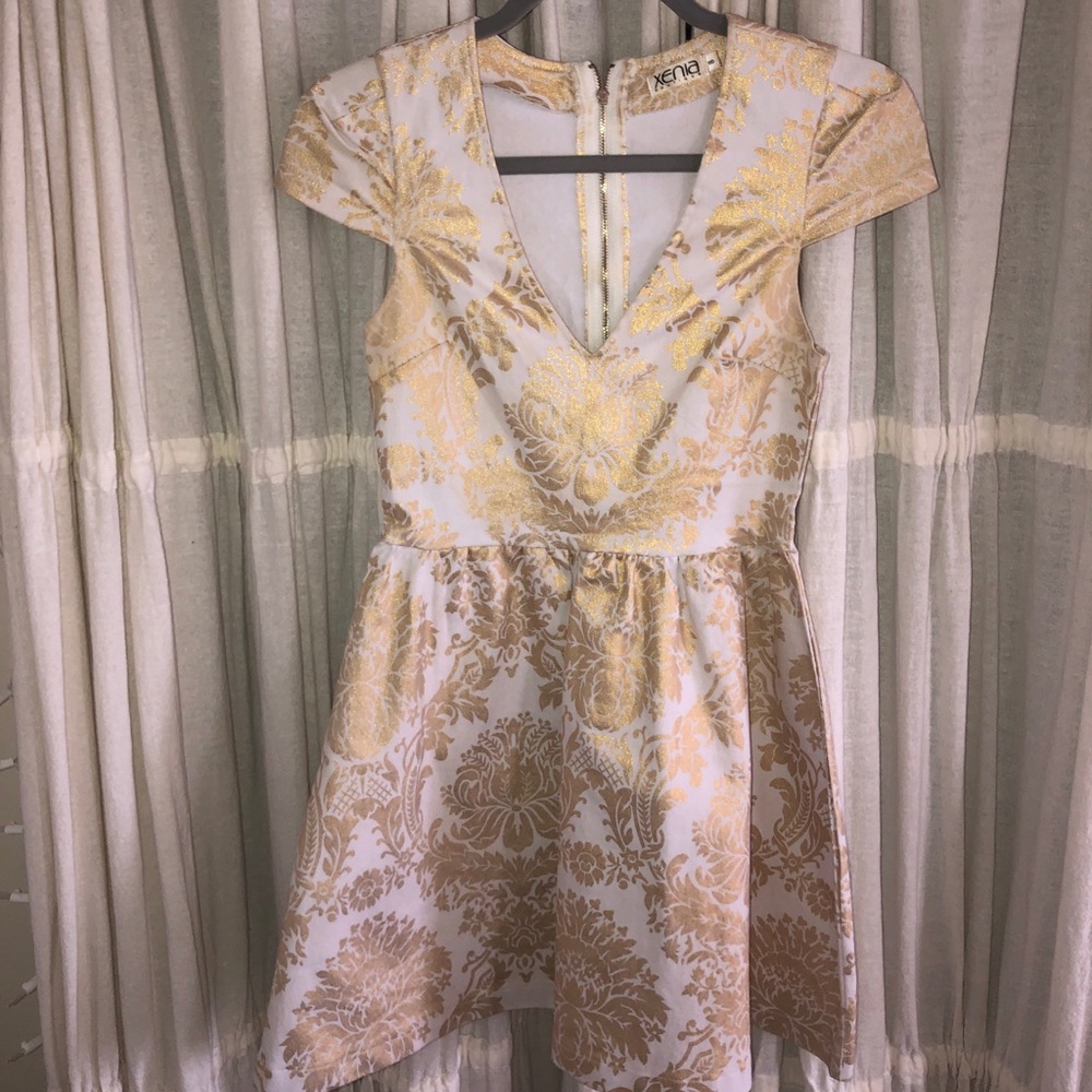 Xenia Boutique - Gold Foil Dress